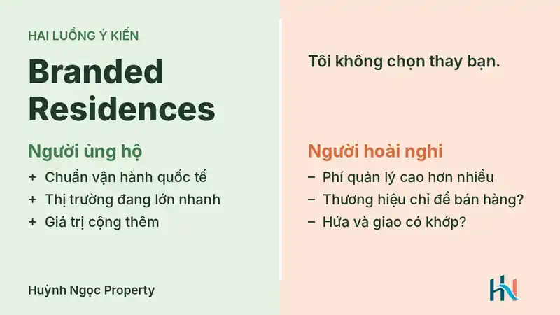 Branded Residences: đáng giá hay chỉ là thương hiệu? Hai luồng ý kiến